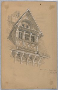 Dormer na Maison des Quatrans, Caen autorstwa Arnold William Brunner