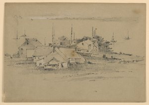 Wioska rybacka autorstwa Arnold William Brunner