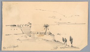 Fort w Villefranche autorstwa Arnold William Brunner