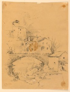 Młyn nad strumieniem autorstwa Arnold William Brunner