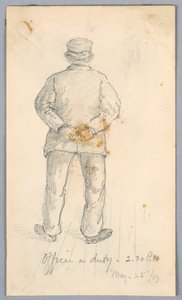 Oficer na służbie. 14.30 autorstwa Arnold William Brunner