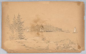 Wyspa Rodicka, Góra Pustynia autorstwa Arnold William Brunner