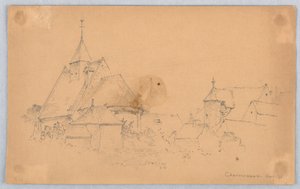 Szkic Chenonceaux autorstwa Arnold William Brunner