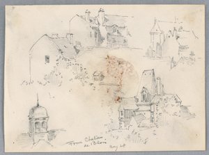 Szkice z Château de Blois autorstwa Arnold William Brunner