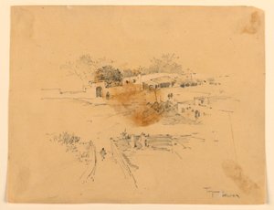 Plac w Tangerze autorstwa Arnold William Brunner