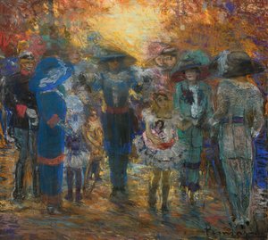 Mondanity, c.1911 (media mieszane na papierze)