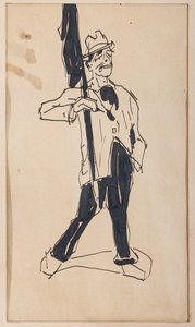 Z zasady (tusz indyjski na papierze) autorstwa Aroldo Bonzagni