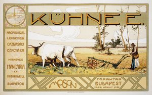 Reprodukcja plakatu reklamującego Kuhnee Agricultural Manufacturers, 1899
