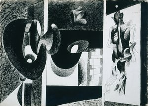 Noc, Enigma i Nostalgia autorstwa Arshile Gorky