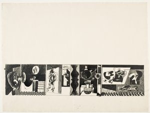 Bez tytułu, ok. 1931/32 (pióro i tusz na grafitowym ołówku) autorstwa Arshile Gorky