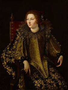 Włoski: Ritratto di una donna seduta (signora Caterina Savelli) Portret siedzącej damy (senora Caterina Savelli) autorstwa Artemisia Gentileschi