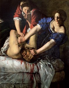 Judyta i Holofernes (panel) autorstwa Artemisia Gentileschi