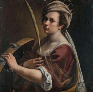 Autoportret jako święta Katarzyna Aleksandryjska autorstwa Artemisia Gentileschi