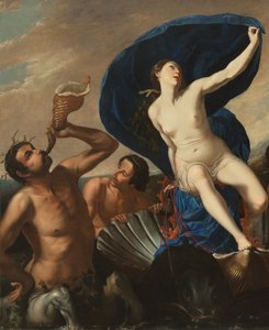 Triumf Galatei (olej na płótnie) autorstwa Artemisia and associate Gentileschi