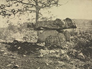 Dolmen, Cap del Puetch, Ariège, Francja autorstwa Arthur A. Taylor