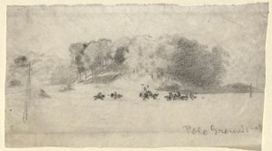 Boisko do polo autorstwa Arthur B. Davies