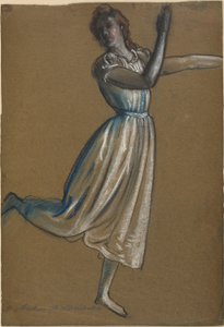 Kobieta tańczy autorstwa Arthur B. Davies