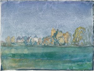 Zamek wiosną autorstwa Arthur Bowen Davies