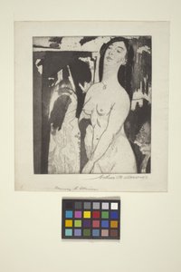 Drzwi do iluzji (akwaforta i akwatinta) autorstwa Arthur Bowen Davies