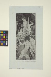 Fontanna Młodości (akwaforta i akwatinta) autorstwa Arthur Bowen Davies