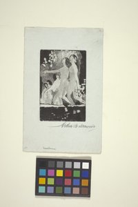 Nokturn (akwaforta) autorstwa Arthur Bowen Davies