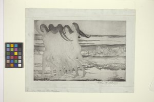 Sea Maidens (akwaforta i akwatinta) autorstwa Arthur Bowen Davies