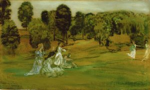 Godziny i wolność pól autorstwa Arthur Bowen Davies