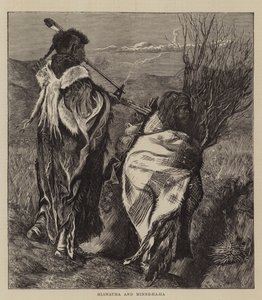 Hiawatha i Minne-ha-ha autorstwa Arthur Boyd Houghton