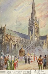 XV-wieczny Londyn – cmentarz św. Pawła