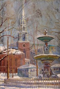 Park Street w Boston Commons, c.1910-20