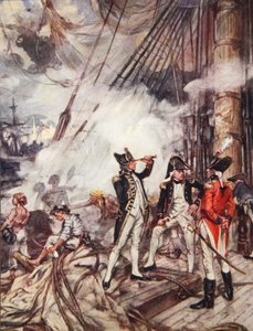 Admirals All, ilustracja z Drakes Drum and Other Songs of the Sea autorstwa Henry