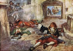 Śmierć Davisa, Pirata autorstwa Arthur David McCormick