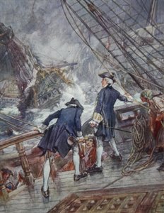 Hawke, ilustracja z Drakes Drum and Other Songs of the Sea autorstwa Henry