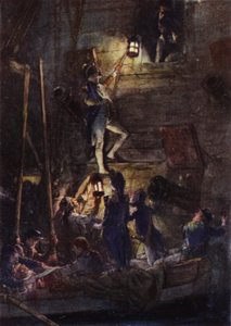 Nelson wchodzący na pokład Tezeusza, aby amputować mu ramię autorstwa Arthur David McCormick