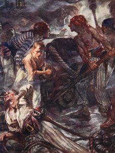 Walczący Temeraire, ilustracja z „Drake