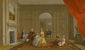 Rodzina Johna Bacona autorstwa Arthur Devis