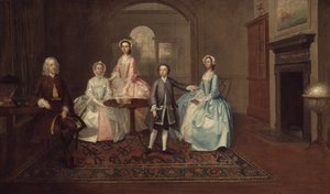 John Thomlinson i jego rodzina, 1745