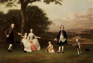 Rodzina Tillów, ok. 1750-51 autorstwa Arthur Devis