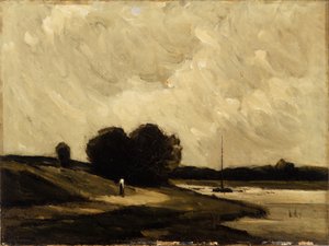 W pobliżu Portchester (olej na płótnie) autorstwa Arthur Douglas Peppercorn