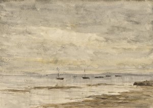 Solent (akwarela na papierze) autorstwa Arthur Douglas Peppercorn