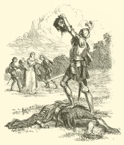 Przygody Sir Artegalla, Tyrana Grantorto (rycina) autorstwa Arthur George Walker