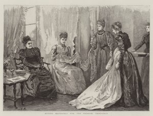 Kupowanie materiałów do ślubnej Trousseau autorstwa Arthur Hopkins