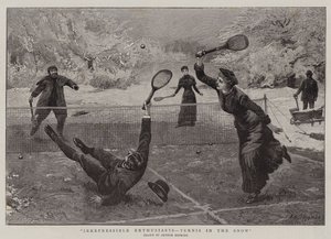 Niepowstrzymani entuzjaści, tenis na śniegu