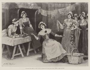 Madame Sans-Gene, w liceum, Madame Sans-Gene (panna Ellen Terry) w swojej pralni