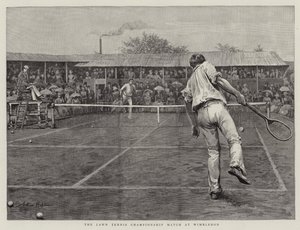 Mecz o mistrzostwo tenisa ziemnego na Wimbledonie autorstwa Arthur Hopkins