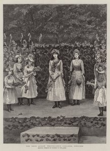 Rose Queen Whiteland College, Chelsea autorstwa Arthur Hopkins