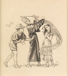Przystojny jest taki, jak przystojny, 1871 autorstwa Arthur Hughes