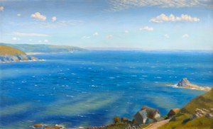 Studia dla Hannafore, West Looe (olej na pokładzie) autorstwa Arthur Hughes