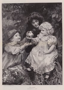 Pisklęta (grawerowanie) autorstwa Arthur John Elsley