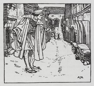 Hans Christian Andersen: Kalosze fortuny (lito) autorstwa Arthur Joseph Gaskin
